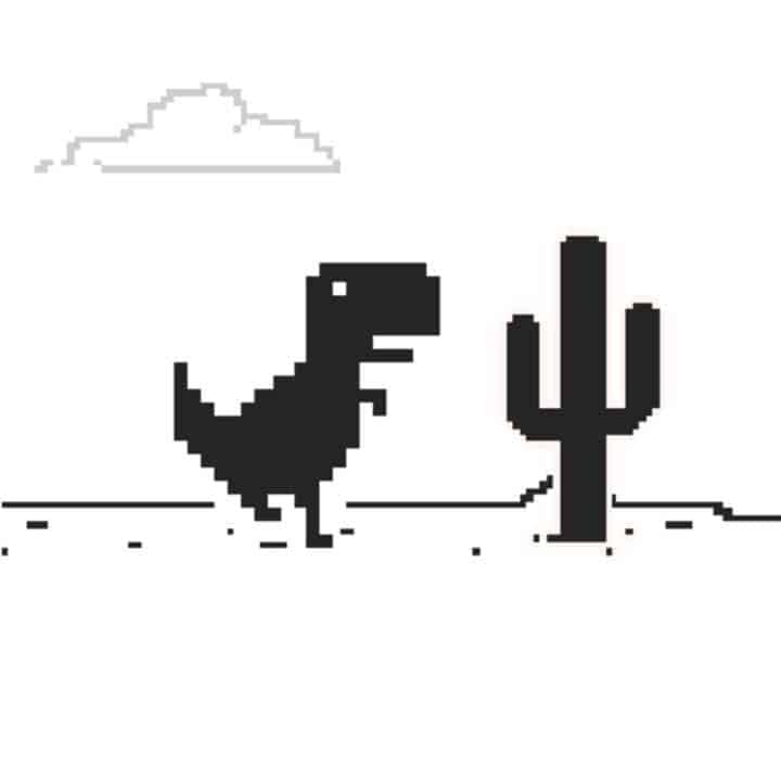 Lee más sobre el artículo Dinosaurio salta cactus